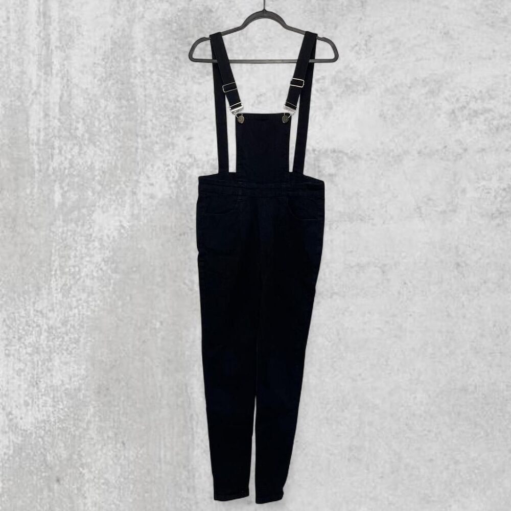 Collectif Karen Suspender Trousers Navy Blue High Waist Rockabilly US 6 / UK 10